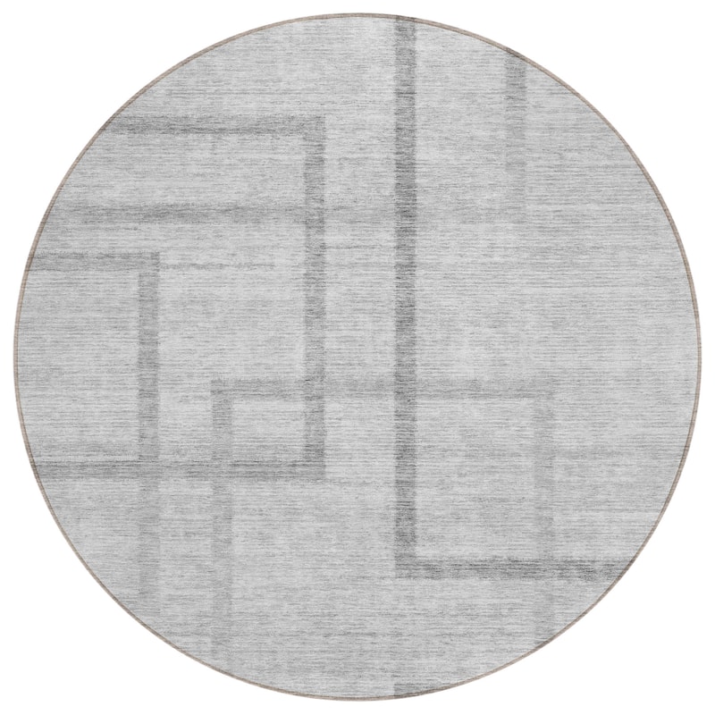 Machine Washable Indoor/ Outdoor Chantille Contemporary Geo Rug