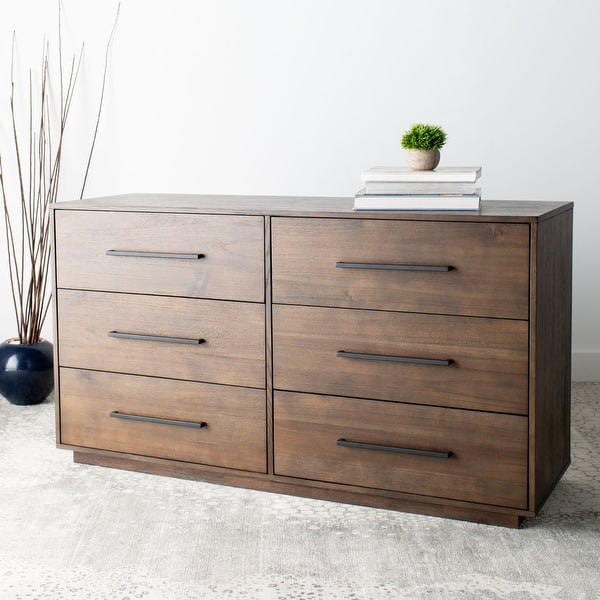 white christmas dresses Vanmore Dark Brown Dresser and Mirror – Luna Furniture main image 0