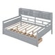 preview thumbnail 7 of 34, Full Daybed with Drawers & Shelf - Elegant Multi-Functional Style