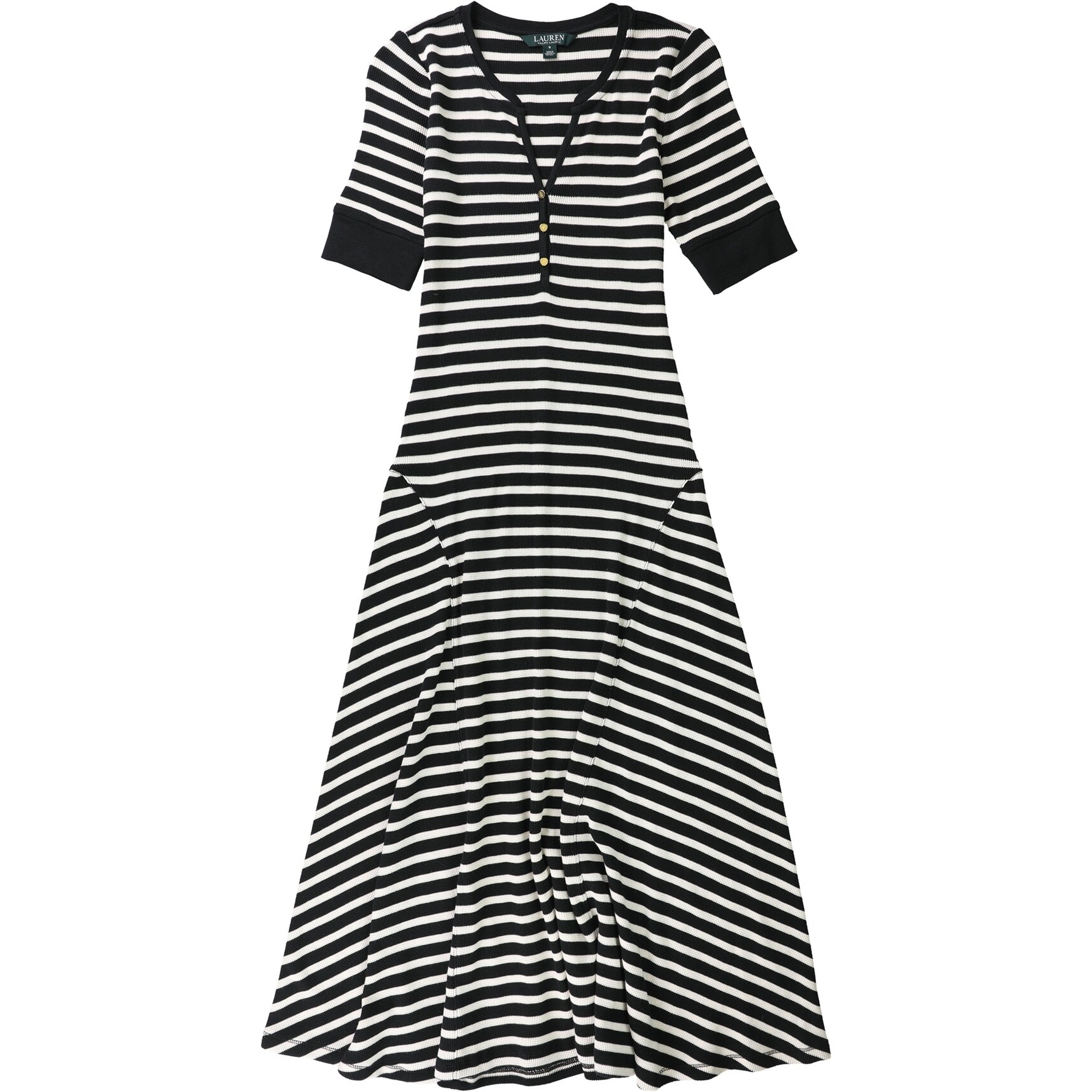 black fit and flare maxi dress