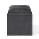 preview thumbnail 73 of 92, WYNDENHALL Townsend 17 inch Wide Contemporary Square Storage Ottoman