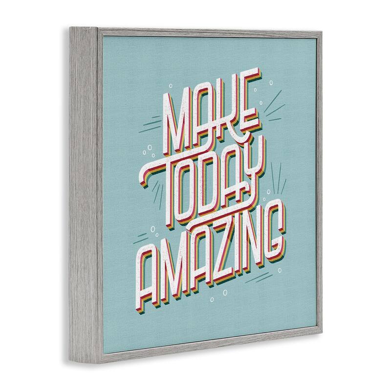 Stupell Vintage Make Today Amazing Framed Giclee Art Design By Sarah Hickman