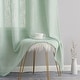 preview thumbnail 41 of 94, HLC.me Abbey Faux Linen Textured Semi Sheer Privacy Light Filtering Transparent Window Grommet Curtain Panels, Pair