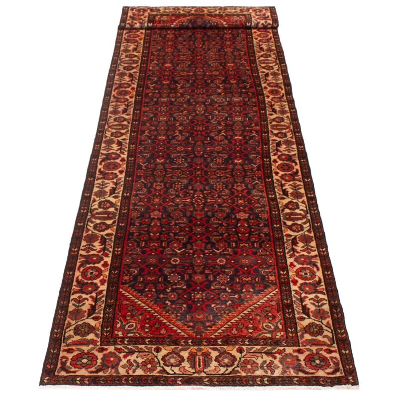 ECARPETGALLERY Hand-knotted Andelz Black Wool Rug - 3'8 x 13'8