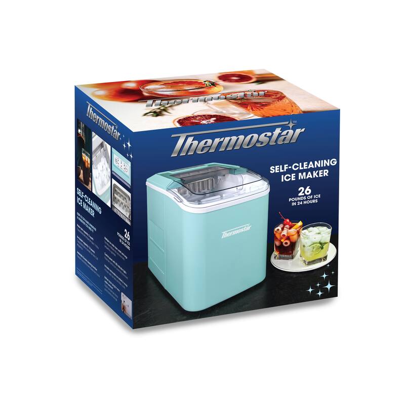 26-Pound Automatic Self-Cleaning Portable Countertop Ice Maker Machine