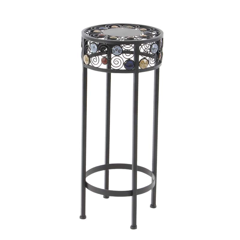 Metal Plantstand - Set of 3 Black - Roche River Decor