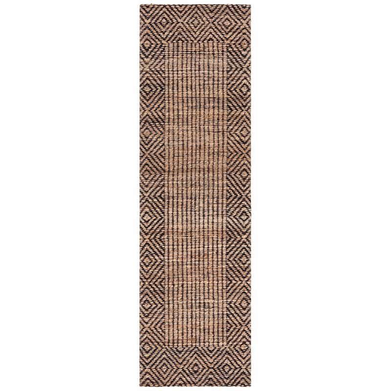 SAFAVIEH Flatweave Natural Hatemina Fiber Farmhouse Hemp Rug - 2'3" x 8' Runner - Natural/Brown