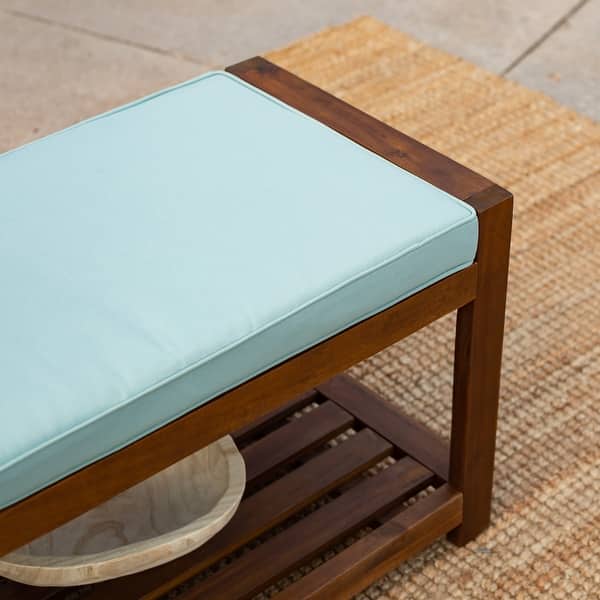 Shop Tybee Outdoor Bench With Cushion By Havenside Home Overstock 26436661