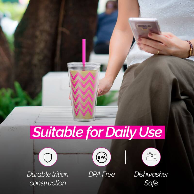 Copco Minimus Tumbler With Removable Straw And Double Wall Insulation - 24 oz.