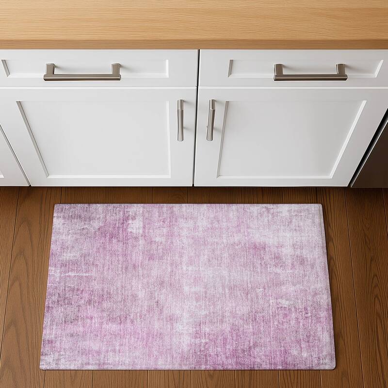Premium Washable Super Soft Modern Watercolor Mayfield Rug - Pink - 1'8" x 2'6"