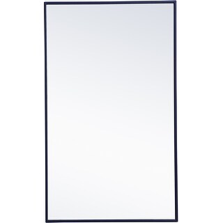 Elegant Lighting Eternity 24" x 40" Rectangular Beveled Metal Framed