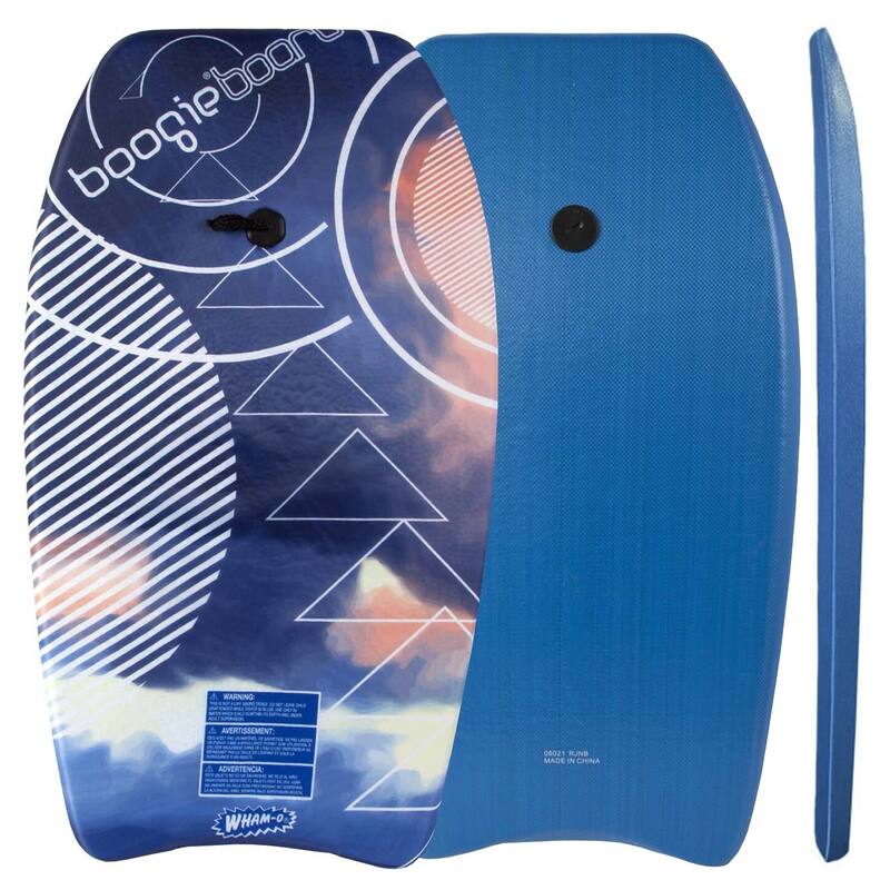 Wham-O 33" Body Board for Beach, Lightweight Boogie Boards with EPS Core, Fiber Clad with Wrist Leash for Kids Teens Adults - 33 inches