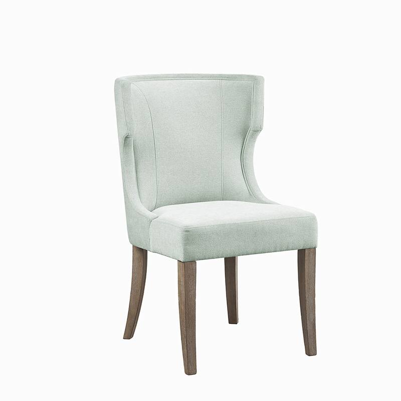 Upholstered Wingback Dining Chair - Green