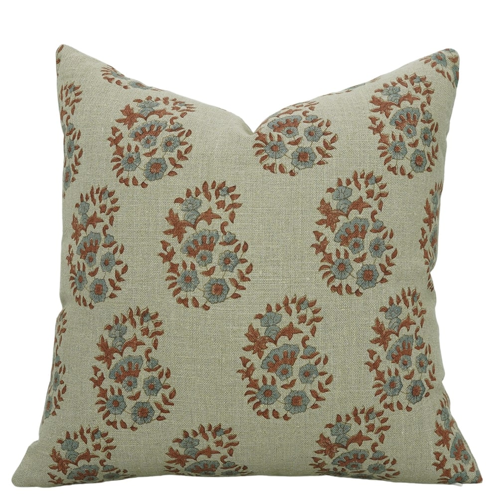 Fabdivine Heavy Linen Bed or Living Room Throw Decorative Cushion Cover