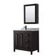 Option Dark Espresso / White Carrara Marble Top / Matte