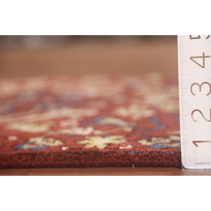 All-Over Floral Heriz Serapi Oriental Accent Rug Handmade Wool Carpet - 2'7" x 5'9"