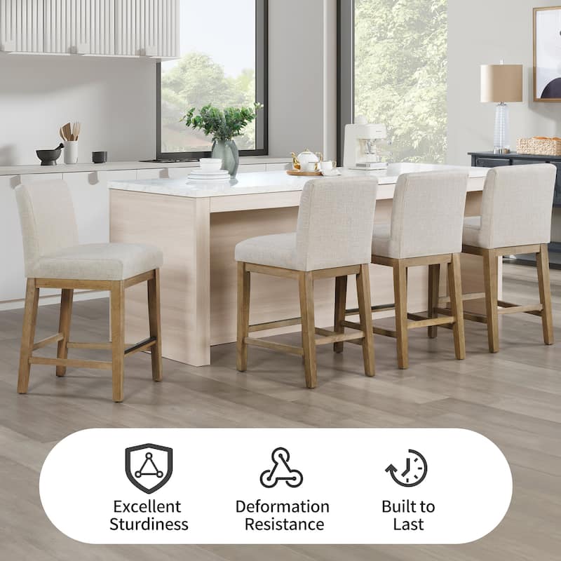 Modern 26" H Upholstery Counter Stools
