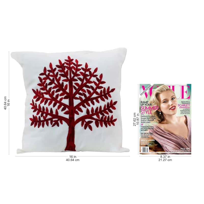 NOVICA Handmade Pair of Cotton Cushion Covers Chinar Tree (India)