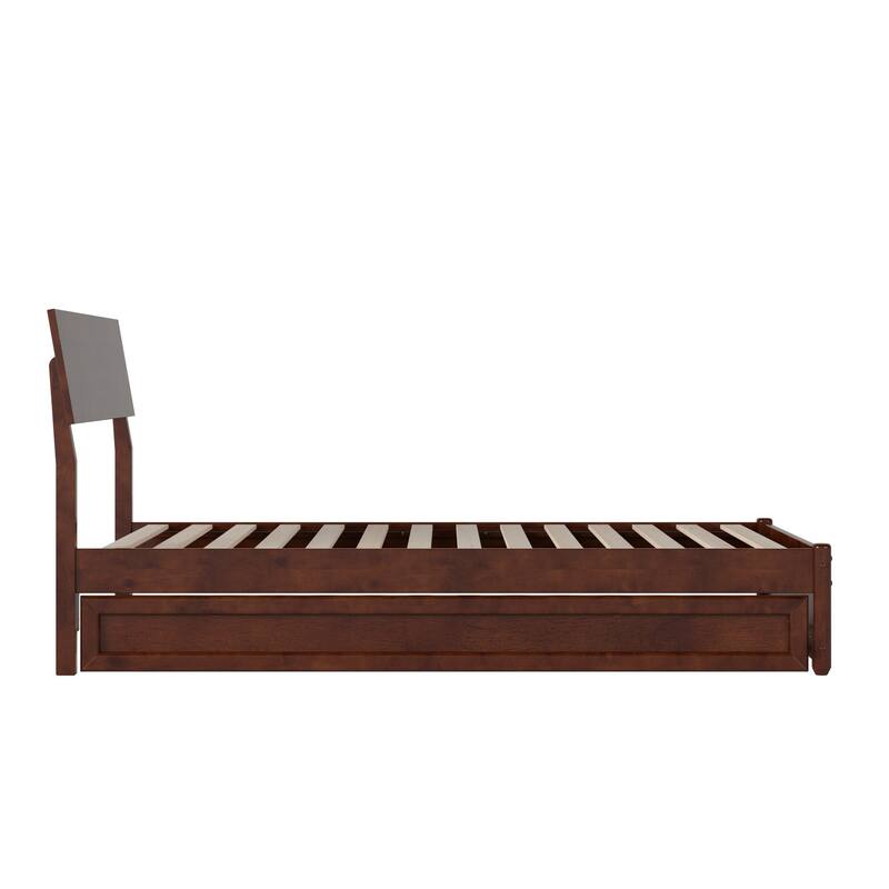Norla Wood Platform Bed with Trundle