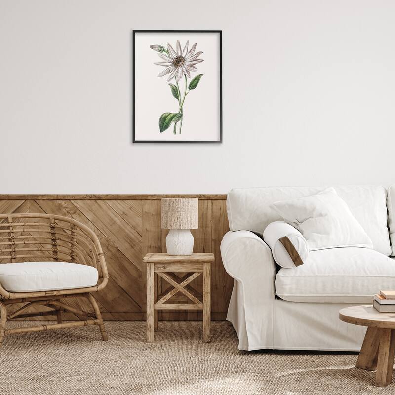 Stupell Vintage Mum Sprig Framed Giclee Art Design By CAD Designs