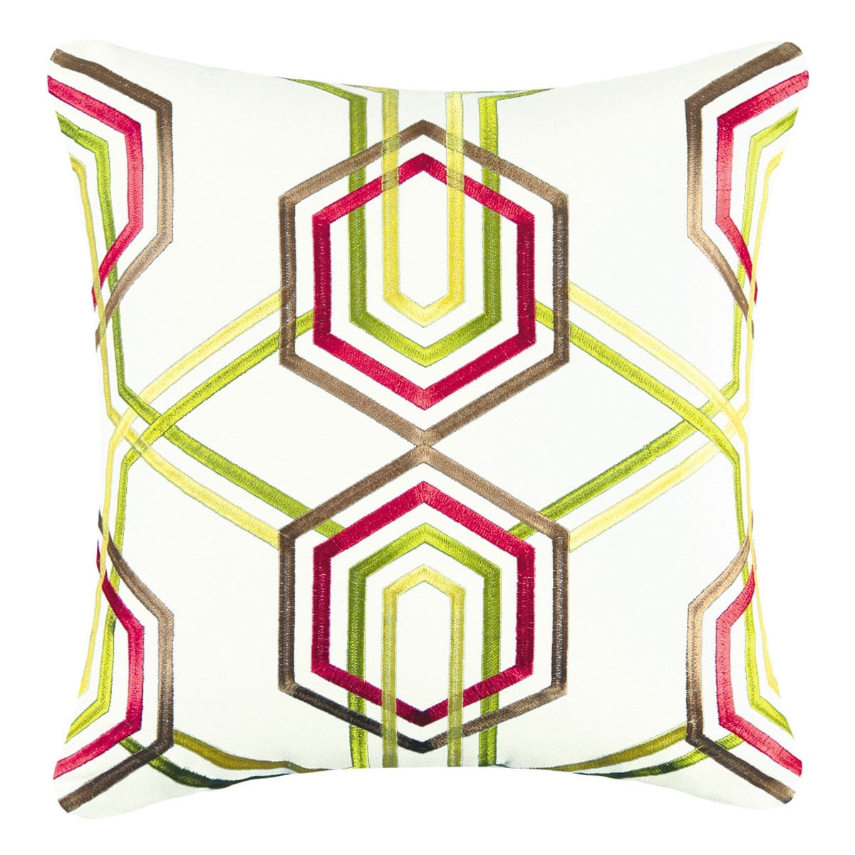 18" x 18" Geo Embroidered Pillow