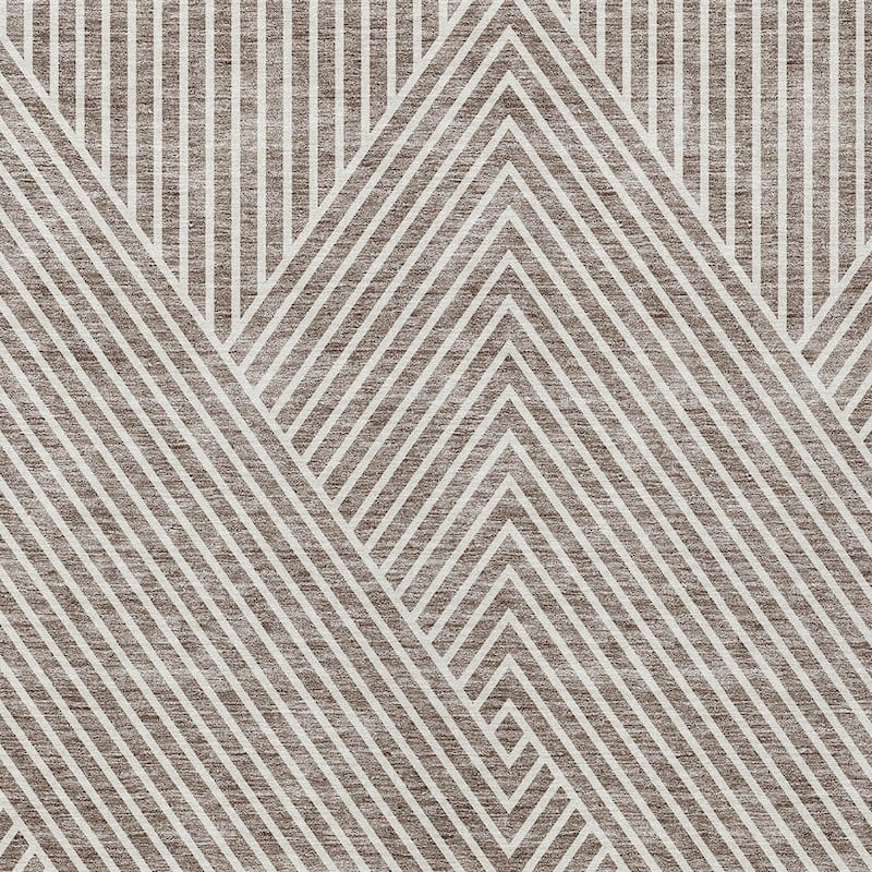 HomeRoots Geometric Transitional Rectangle Outdoor Rug
