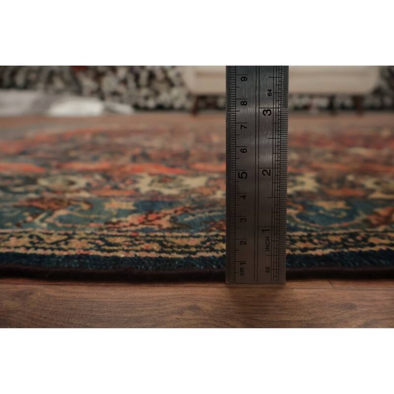 Hand Knotted Oriental 100% Wool Carpet Traditional Medallion Beige & Ivories Bibikabad Area Rug - 6' 2'' X 4' 5''