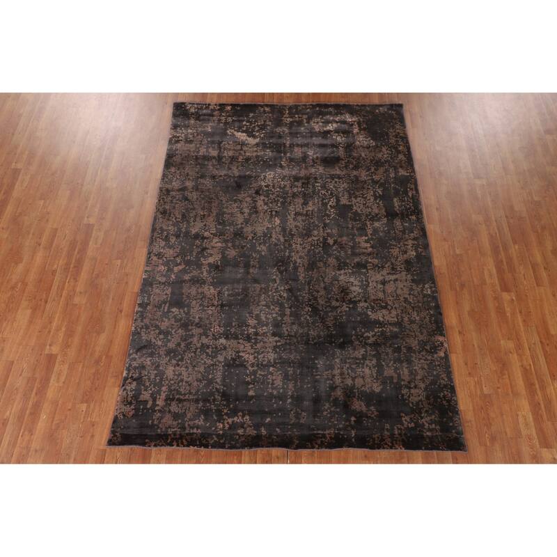 Modern / Abstract Oriental Area Rug Handmade Wool Carpet - 6'6"x 9'4"