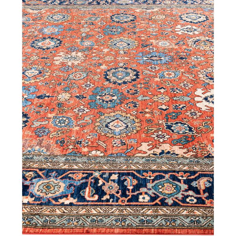 Serapi One-of-a-Kind Hand-Knotted Area Rug - Red - 8' 11" x 11' 10"