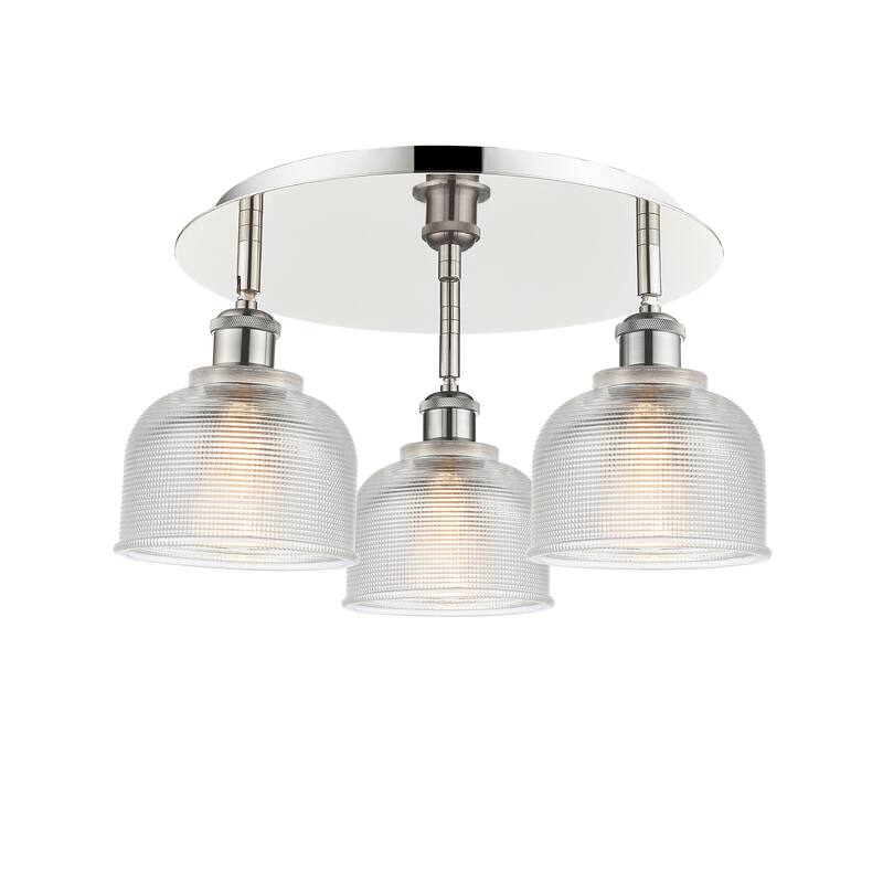 Innovations Lighting Dayton - 3 Light 17" Flush Mount