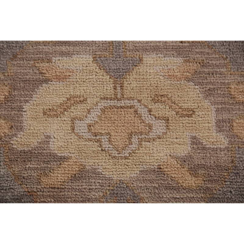 Oushak Indian Large Rug Handmade Oriental Grey Wool Carpet - 9'8" x 13'7"
