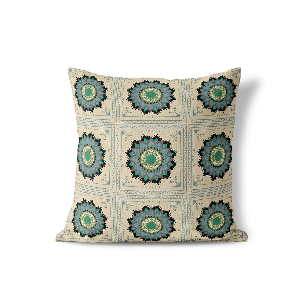 Amrita Sen Twilight Blossom Indoor Outdoor Pillow with Zip