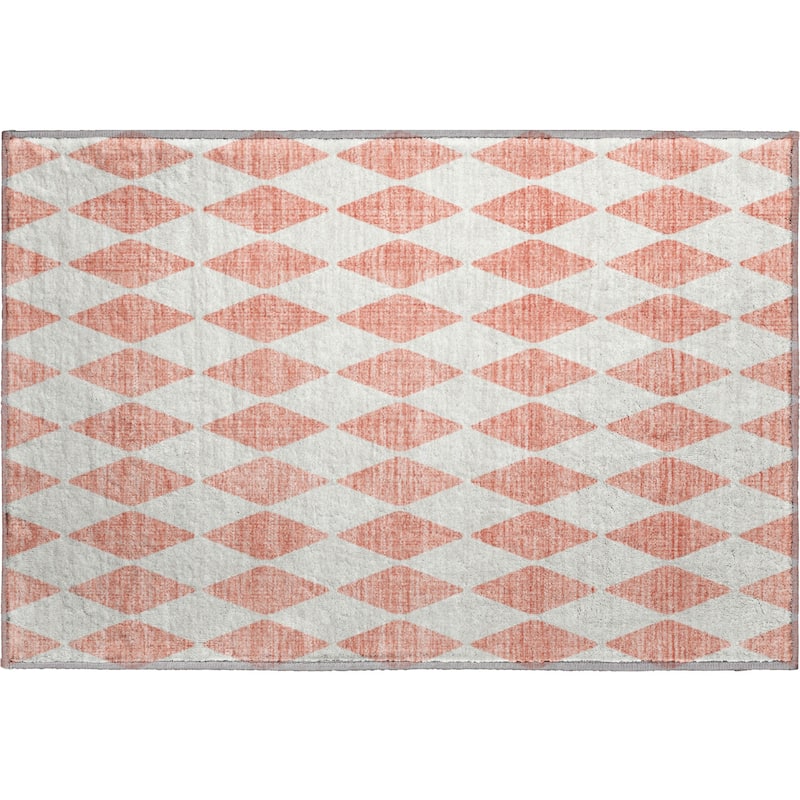 Premium Washable Super Soft Modern Diamond Mayfield Rug