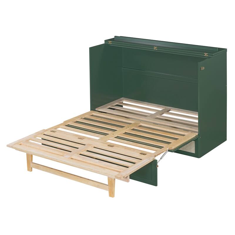 Murphy Bed with Versatile Storage & Large Drawers