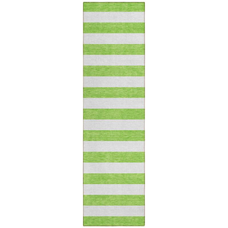 Dara Stripe Weather Resistant Classic Meets Modern Runner Outdoor Rug