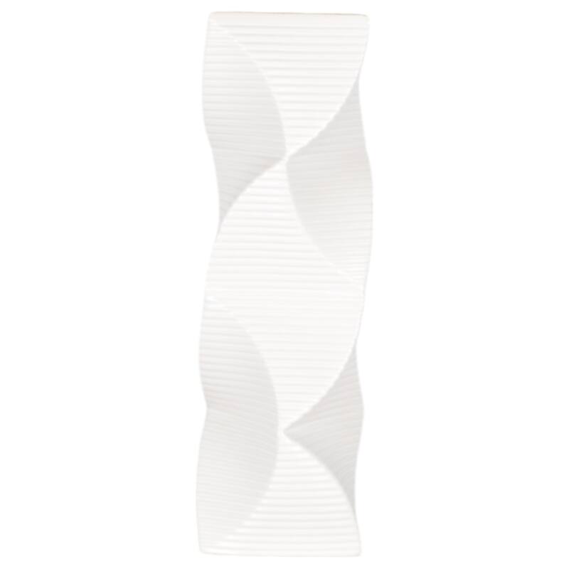Ceramic Vase Trend Modern Sculptural Swirl Design Textured Detail