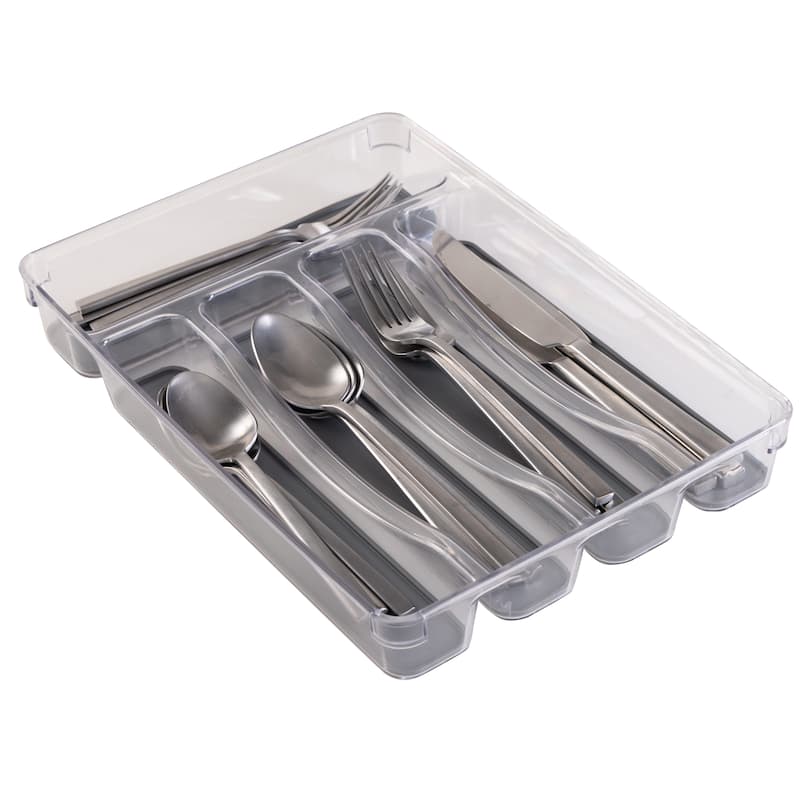 Kitchen Details 5 Compartment Cutlery Tray - 12.8"x 9"x 1.77"