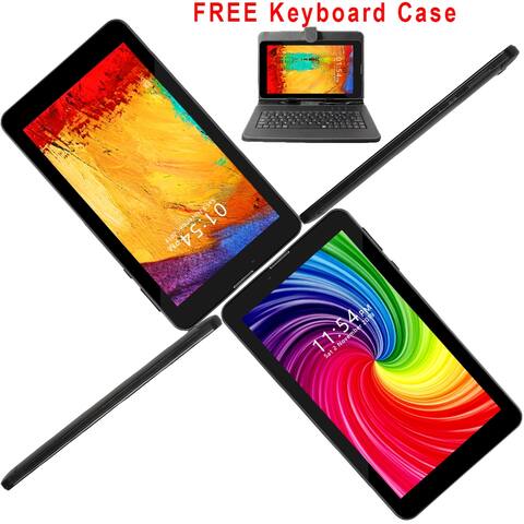 Indigi 2-in-1 Phablet 4G LTE Smart Phone 7in Tablet PC Latest Android 9 GSM Unlocked for AT&T T-Mobile - Free Keyboard Case