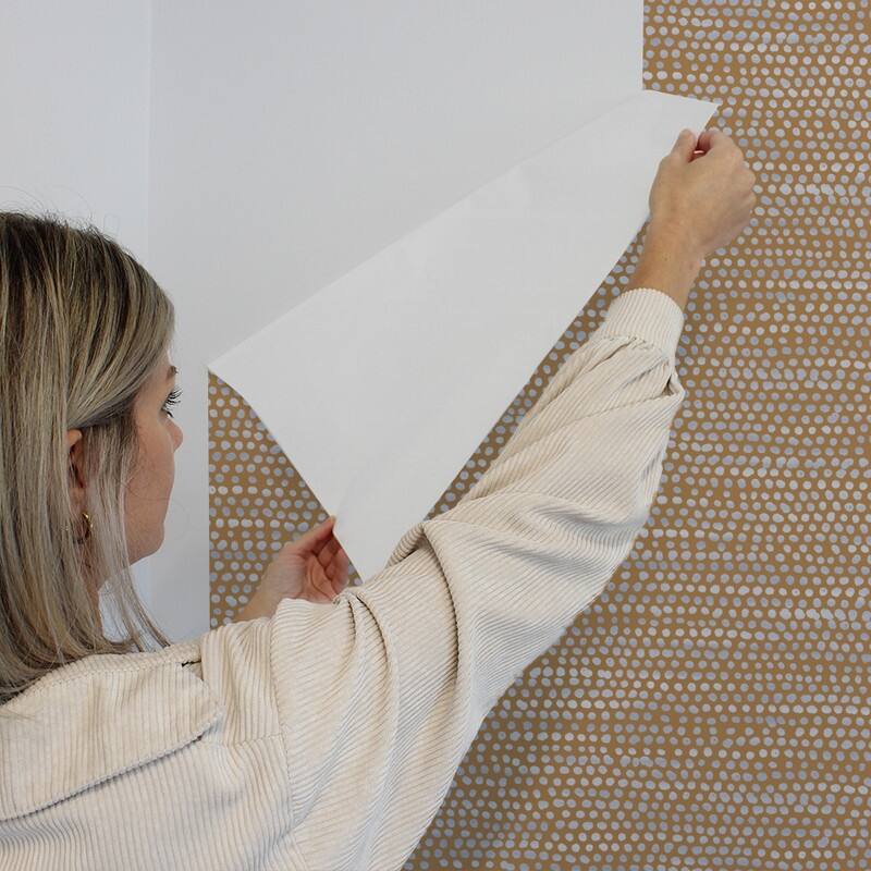 Moire Dots Removable Peel and Stick Wallpaper