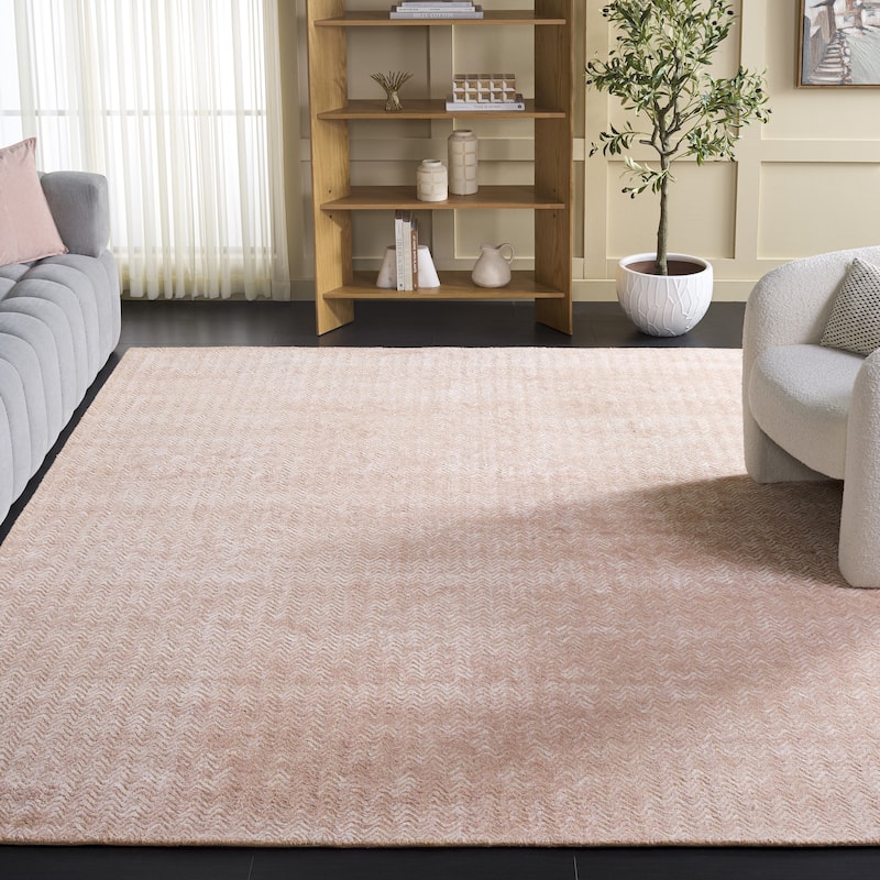SAFAVIEH Handmade Glamour Ostilia Chevron Viscose Rug