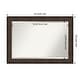 preview thumbnail 27 of 35, Beveled Bathroom Wall Mirror - Ridge Bronze Frame Outer Size: 42 x 30 in