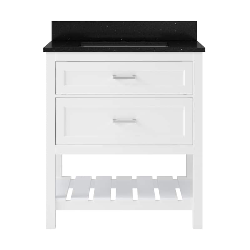 CRAFT + MAIN LSVT3122D-QBG Lawson 31" Free Standing Single Basin - White