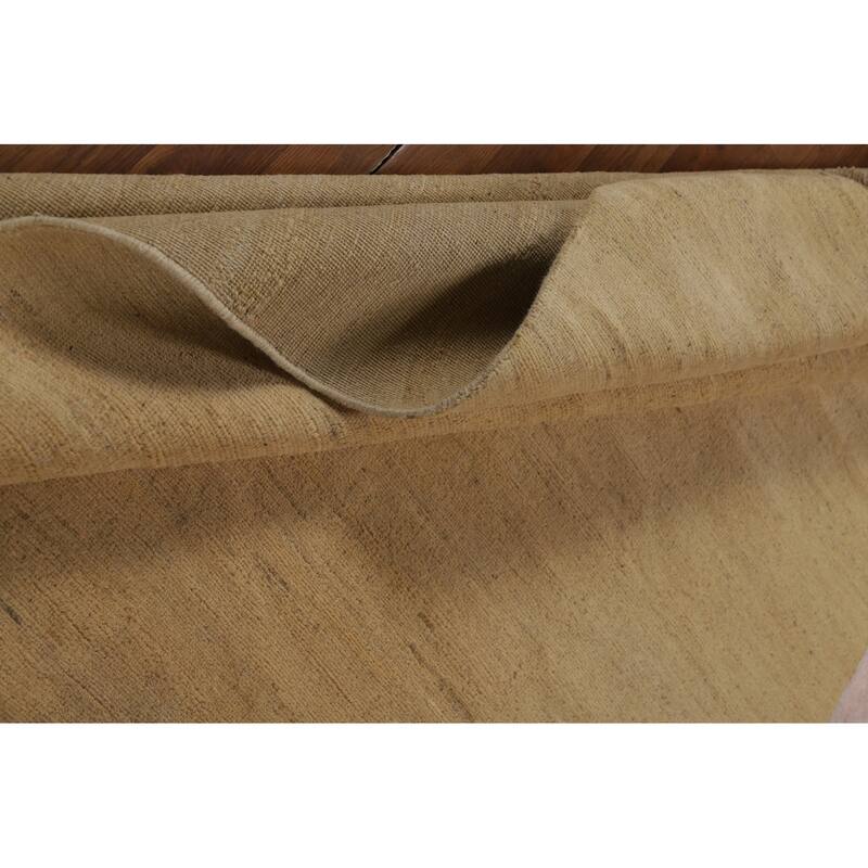 Modern Gabbeh Oriental Square Area Rug Handmade Wool Carpet - 5'3" x 7'10"