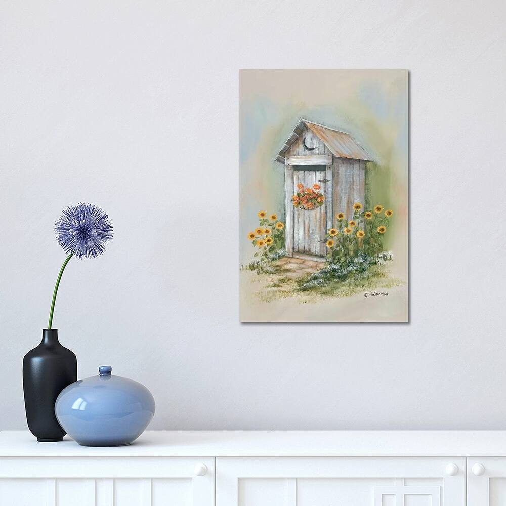 iCanvas "Country Outhouse I" by Pam Britton Canvas Print