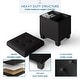 preview thumbnail 96 of 192, Empyrean Tuffted Folding Foot Rest Storage Ottoman Bench with Storage Bins