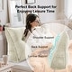 preview thumbnail 162 of 182, WOWMAX Large Reading Wedge Headboard Pillow for Bed Rest Back Support