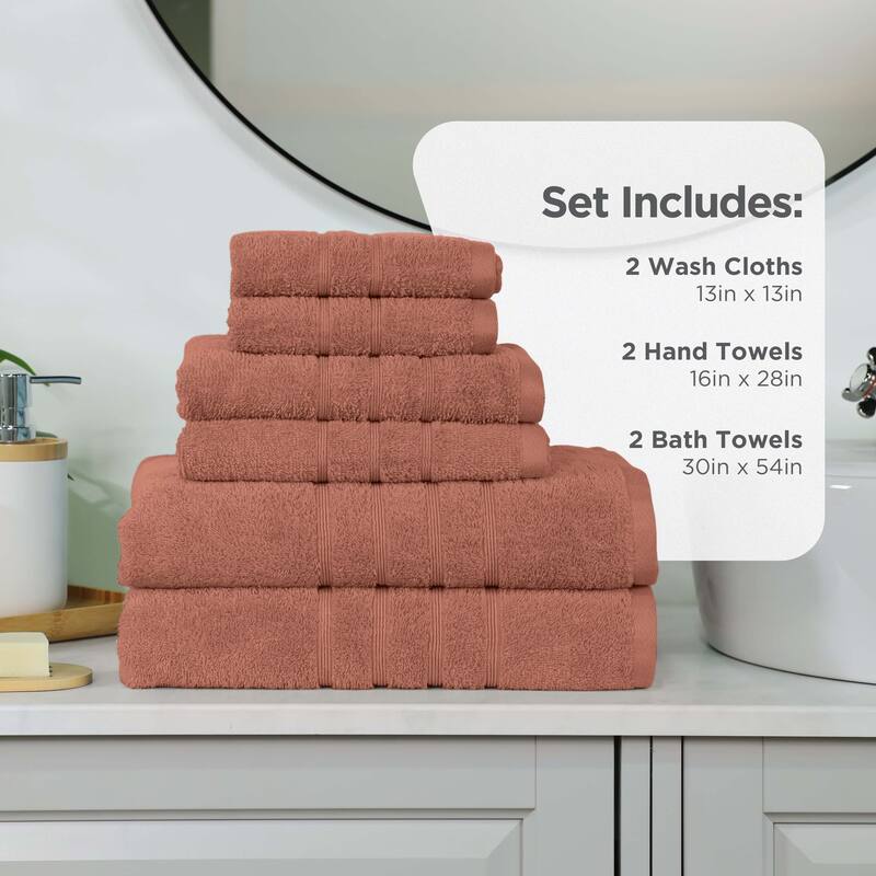 Martex Ultimate Performance Cotton Low-Lint Soft Absorbent Towel Set