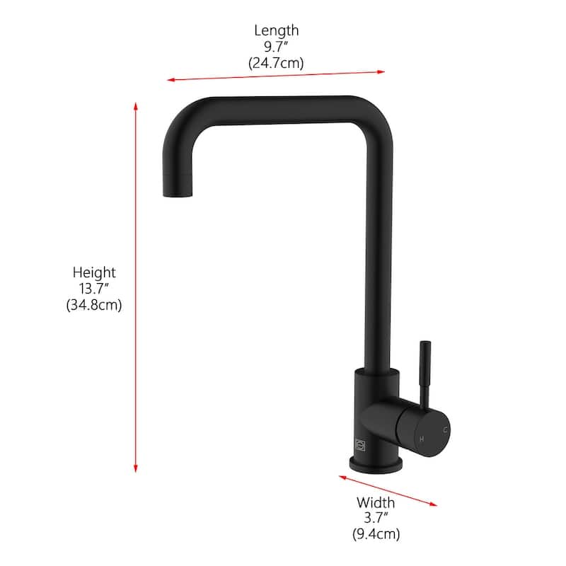 Indigo Home Single Handle Pull Down Sprayer Kitchen Faucet