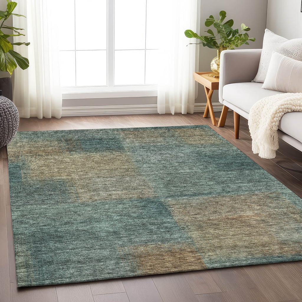 Premium Washable Super Soft Solid Ombre Mayfield Rug