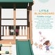 preview thumbnail 7 of 7, EROMMY 4-in-1 Wooden Swing Set – Backyard Playset w/ Slide, Climbing Wall, 2 Swings & Blackboard | Safe Outdoor Fun for Kids